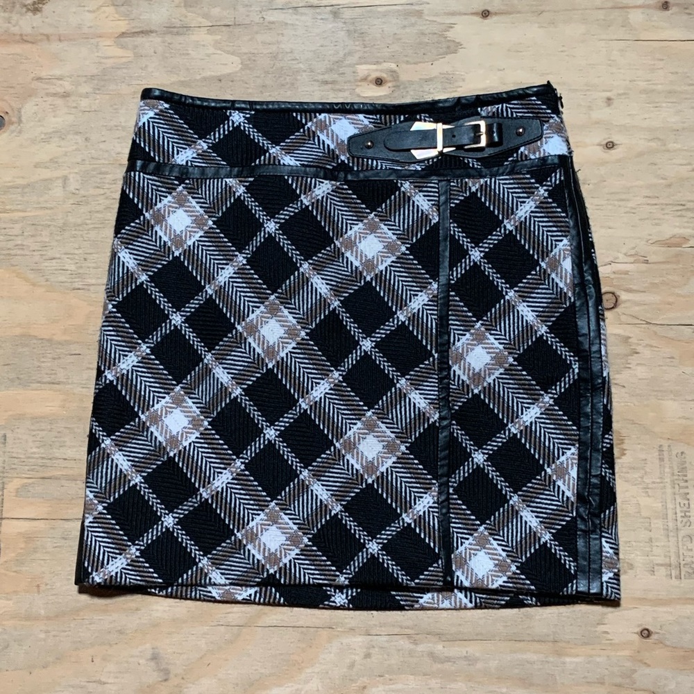 WHBM plaid skirt